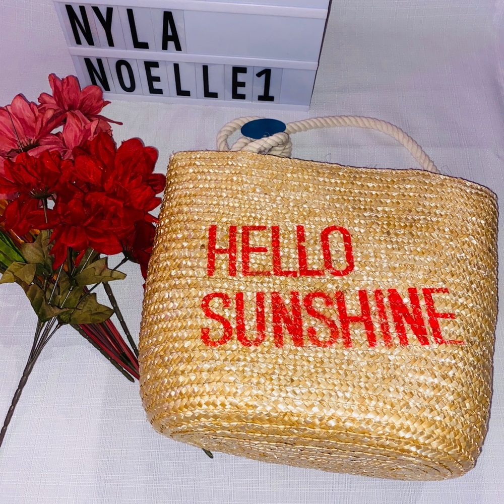 NWT Disney x junk food straw tote Hello Sunshine